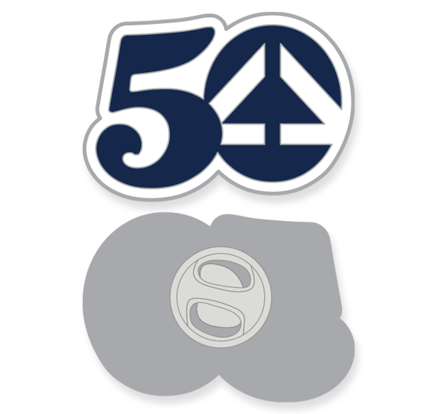 50th Emblem Lapel Pins