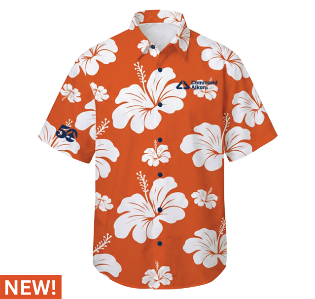 50th Orange Hawaiian Shirt